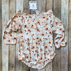 NWT Kate Quinn Orange Trees Circle Ruffle Bubble